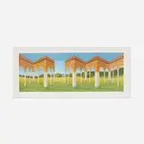 Patrick Hughes, Gazebo, 2005, hand-painted 3D multiple with lithography