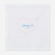 Tracey Emin, Wanting You, 2014, embroidered linen handkerchief