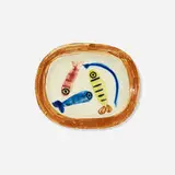 Four Polychrome Fishes by Pablo Picasso, 1947, white earthenware clay, decoration in engobes and oxides under glaze, sold Jun 2016