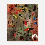 Le Reveil au petit jour (Plate XIV from the Constellations portfolio) by Joan Miró, 1959, pochoirs on Arches wove paper, sold Jun 2016