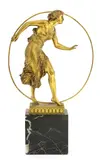 Georges Morin, Georges Morin (German, 1874, a German Art Deco gilt bronze figure