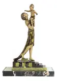 Uriano, Uriano ('Ugo Cipriani') (Italian, 1887, on a marble onyx plinth
