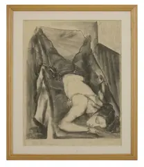 Eugene C. Fitsch, Untitled, 1892, a 1928 Art Deco circus dancer Lithograph