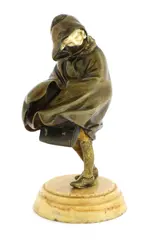 Demetre Chiparus, Demétre Chiparus (Romanian, 1886, a patinated bronze and ivory figure