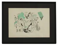 André Lhote, Untitled, 1885, 1885-1962) 'The Family' Lithograph