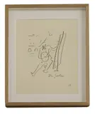 Jean Cocteau, Untitled, 1889, 1889-1963) Study of a Painter Plein Air Lithograph