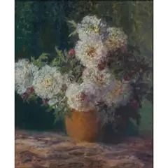 Max Theodore Streckenbach, Floral Still Life, oil on canvas, (approximate dimensions -