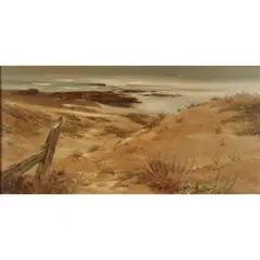 Vernon Kerr, "Tranquility,", 1970, oil on masonite, (approximate dimensions - board: 12 h x 24 w inches)