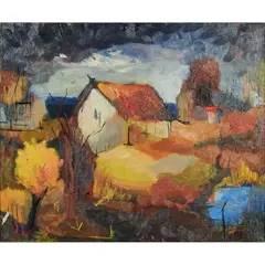 Summer by Gerald Collins Gleeson, 1951, oil on canvas, [approximate dimensions - canvas: 20 h x 24 w inches], offered Jun 2025
