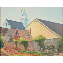 Ray Strong, Residential, oil on metal panel, [approximate dimensions -