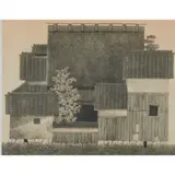 Tanaka Ryohei, #18 Thatched Roof, 1974, etching, [approximate dimensions -