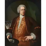 Allan Ramsay, Portrait of Sir James Gibbs, oil on canvas, (approximate dimensions - canvas: 29-1/2 h x 36-3/4 w inches)