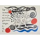 Alexander Calder, "Lo Oscuro Invade," 1970, signed Carlos Franqui (Cuban, 1921-2010), color