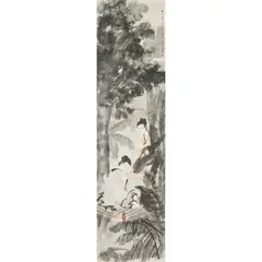 Beauties by Fu Baoshi, Ink and color on paper, offered Jun 2025