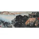 Yang Shan Shen, Landscape, Ink and color on paper