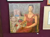 Norbert Schlaus, Seated Woman, oil on canvas