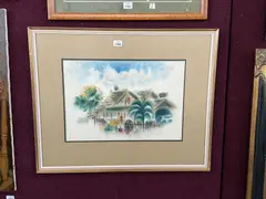 Hon Chew Hee, "Mango Season,", watercolor, (approximate dimensions -