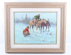 Untitled by Fred Oldfield, oil framed art, offered Jan 2021