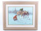 Fred Oldfield, Untitled, oil framed art