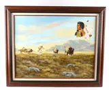 Untitled by Ron Reme, oil painting 1987, offered Oct 2020