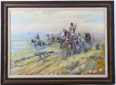 This is an original and scarce James Kenneth Ralston by Jk Ralston, oil on stretched canvas, offered Jul 2019