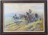 This is an original and scarce James Kenneth Ralston by Jk Ralston, oil on stretched canvas, offered Jul 2019