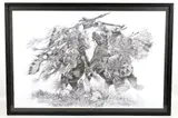 Untitled by Linda-Bill O'Neill, lithograph broken treaties, offered Jul 2019