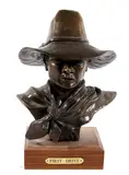 Untitled by First Drive, bronze bust by roger kruckenberg, offered Jul 2019