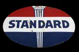 Standard, Untitled, oil company large metal advertising sign