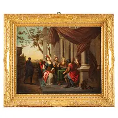 Allegra compagnia by Erasmus Quellinus II, oil on canvas, offered Dec 2025
