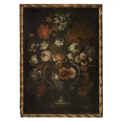 Margherita Caffi, Coppia di vasi con fiori, oil on canvas