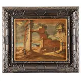 Capriccio con rovine e marina by Maestro Dei Paesaggi Correr, oil on canvas, offered Dec 2025