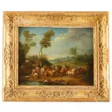 Scena di battaglia by Adam Frans van der Meulen, oil on panel, offered Dec 2025