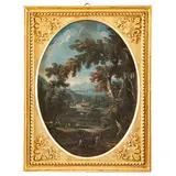 Alessio de Marchis, Paesaggio lacustre con pescatori