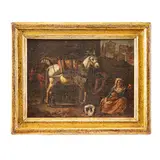 Scena bambocciante by Pieter van Bloemen, oil on canvas, offered Dec 2025