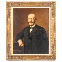 Conrad Freyberg, Germania, 1842 - 1915 / Ritratto di gentiluomo / Firmato C Freyberg e datato 1895 al centro a destra, oil on canvas