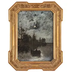 Milano, 1857 - Monza, 1931 / Tramonto sul lago / Firmato E Borsa in basso a sinistra by Emilio Borsa, oil on panel, offered Dec 2025