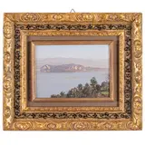 Federico Maragliano, Genova, 1873 - 1952 / La riva lombarda del Lago Maggiore / Firmato Fed Maragliano e datato 1934 in basso a destra, oil on tavoletta