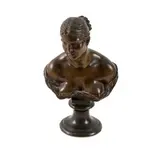 Vincenzo Gemito, Napoli, 1852 - 1929 / Busto femminile / Firmato Gemito e timbro di fonderia sul retro, bronze