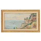 Carlo Aimetti, Bisuschio, 1901 - 1980 / Lago di Garda da Sirmione / Firmato C Aimetti in basso a sinistra