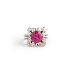 Senza titolo by Ruby And Diamond Ring A Platinum, offered Dec 2025