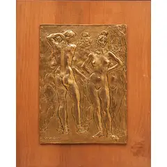 Linguaglossa 1900 - Milano 1995 / La primavera, by Francesco Messina, Bassorilievo in bronzo dorato, offered Dec 2025