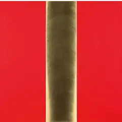 Getulio Alviani, Udine 1939 - Milano 2018 / Superficie a testura vibrante, Ottone e laminato plastico rosso