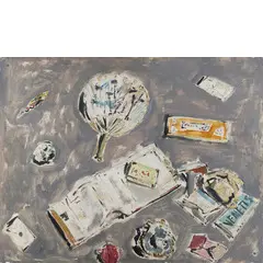 Filippo de Pisis, Ferrara 1896 - Milano 1956 / Omaggio a Venezia, 1947, oil on panel