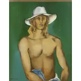 Bahman Mohasses, Iran 1931 - Roma 2010 / Senza Titolo, 1984,, oil on canvas