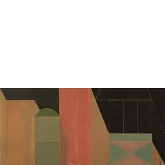 Giuseppe Uncini, Fabriano 1929 - 2008 / Dimore, 1980, watercolour and collage on cardboard