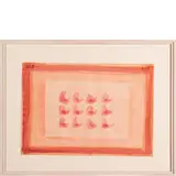 Enrico Castellani, Castelmassa 1930 - Celleno 2017 / Superficie rosa, 1961