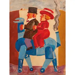 Franz Borghese, Roma 1941 - 2005 / Senza titolo,, oil on canvas