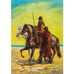 Milano 1921 - 2007 / L'ussaro by Giovan Francesco Gonzaga, oil on canvas, offered Dec 2025