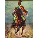 Milano 1921 - 2007 / Butteri by Giovan Francesco Gonzaga, oil on canvas, offered Dec 2025